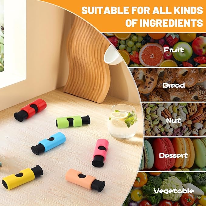 AmoreAngel Crafts 12 Pack Bread Bag Clips，Squeeze Lock Food Bag Clips, Plastic - Image 4