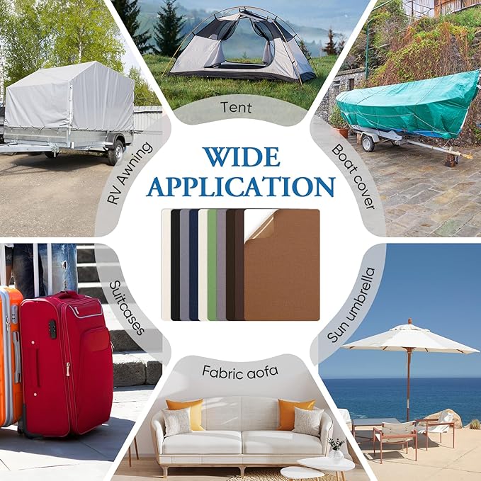Canvas Patch 5.5 x 8 Inches 6Pcs Self-Adhesive Waterproof Canvas Patch Kit - Image 6