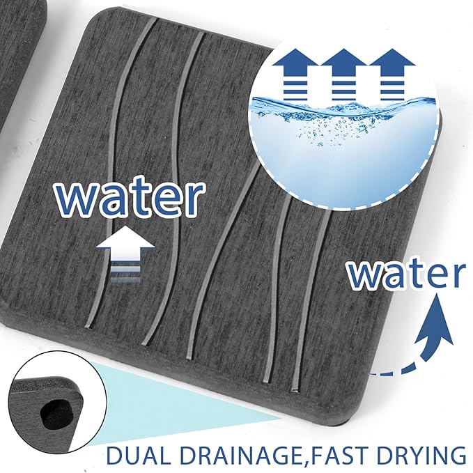 2PCS Water Absorbing Stone Tray, Fast Drying Stone Sink Tray, Water Absorbent - Image 2