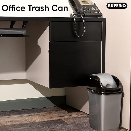 Superio Small 2.5 Gallon Plastic Trash Can - Image 7