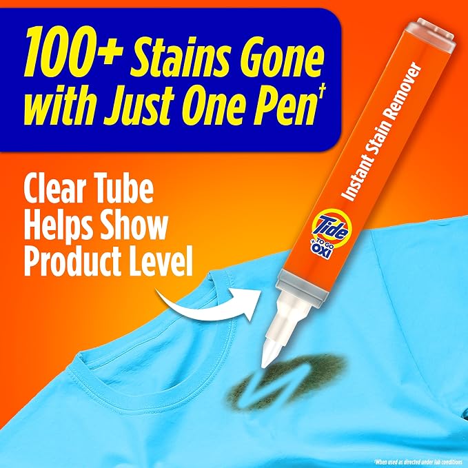 Tide Stain Remover for Clothes, Tide To Go Pen, Instant Stain Remover Pen & - Image 2