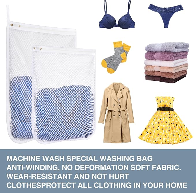 3 pcs Durable Honeycomb Mesh Laundry Bags - Image 6