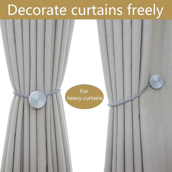 Magnetic Curtain Tiebacks - 12mm Magnetic Tie Backs - Image 5