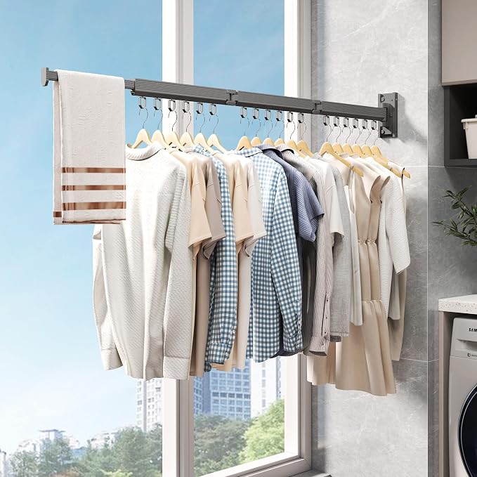 Wall Mounted Clothes Drying Rack - Image 7