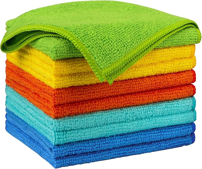 AIDEA Microfiber Cleaning Cloth 10PK, Micro Fiber Cloth by AIDEAHOME