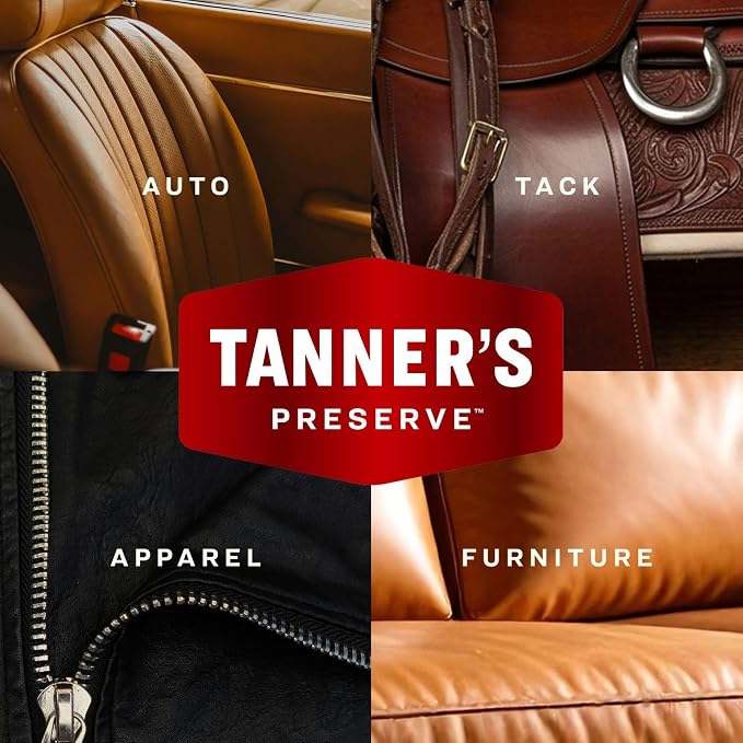 Tanner's Preserve Leather Cleaner & Conditioner Duo Pack, Rejuvinates & - Image 2