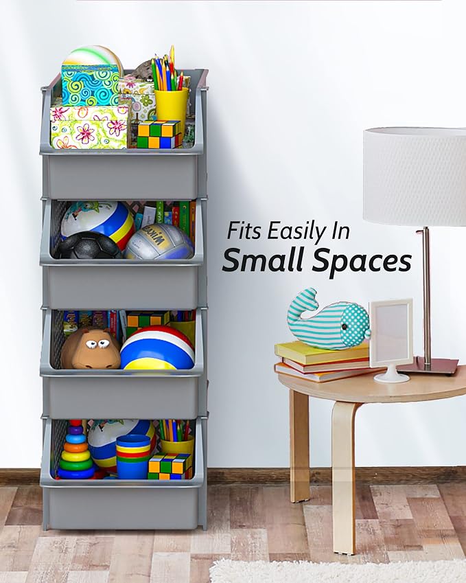 Skywin Plastic Stackable Storage Bins - Image 6