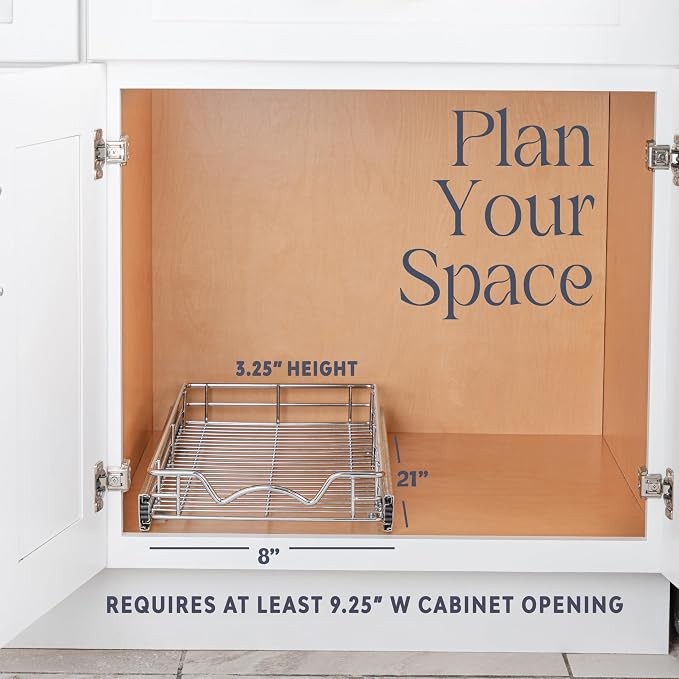 HOLDN’ STORAGE Pull Out Cabinet Organizer, Heavy Duty Caddy w/Lifetime Limited - Image 4