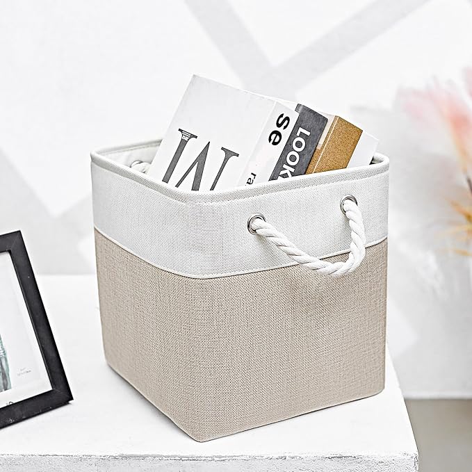 Cube Storage Bins, Collapsible Fabric Storage Cubes Bins, 11 Inch Cube Storage - Image 9