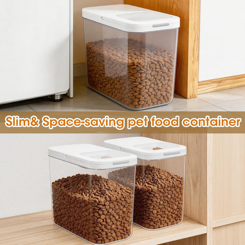 TBMax Dog Cat Food Storage Container 12Lbs with Airtight Flip-up Lid, Large P...