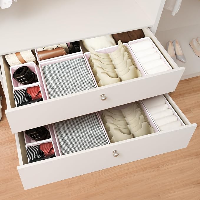 Cupic Cupid Drawer Organizer, Dresser Organizers, Foldabe Drawer Organizer - Image 5