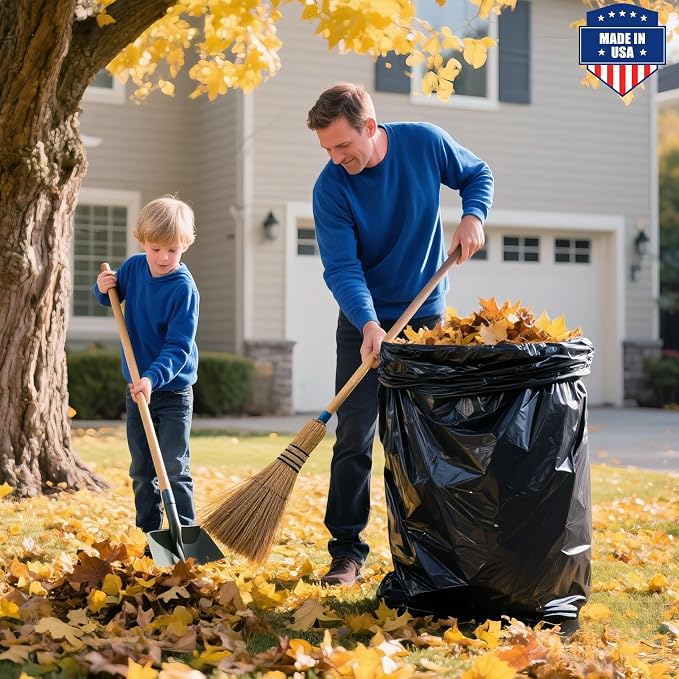 Fuxury 55-60 Gallon Heavy Duty Trash Bags, 23 Mic Thick, 38x58 in, Star-Seal - Image 6
