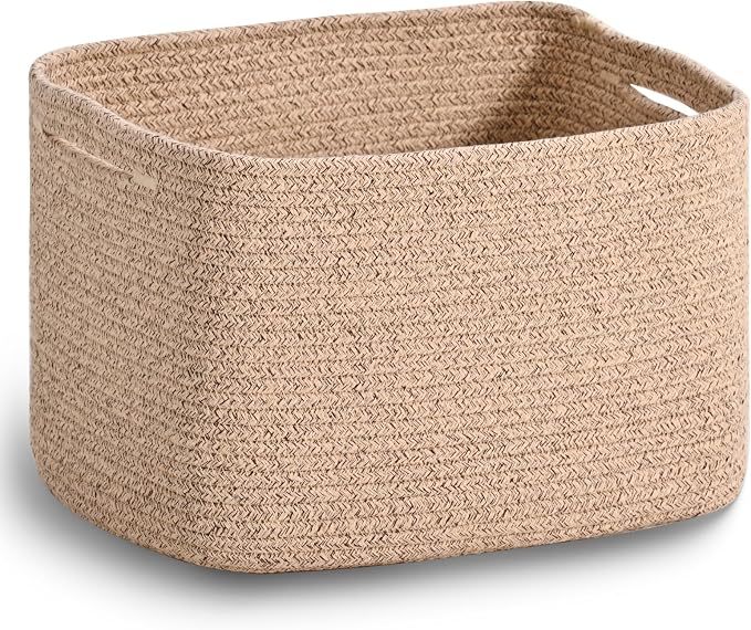 Woven Cotton Rope Storage Basket by ICERZCZ