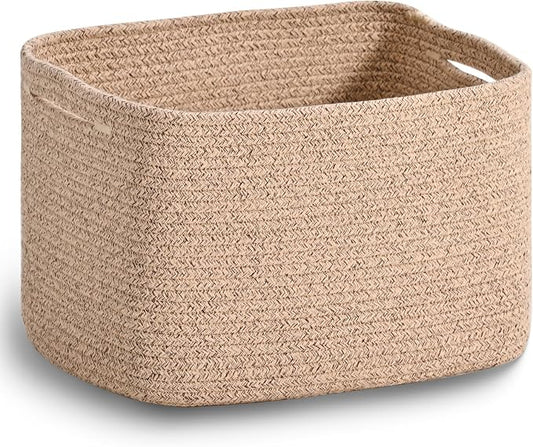 Woven Cotton Rope Storage Basket by ICERZCZ