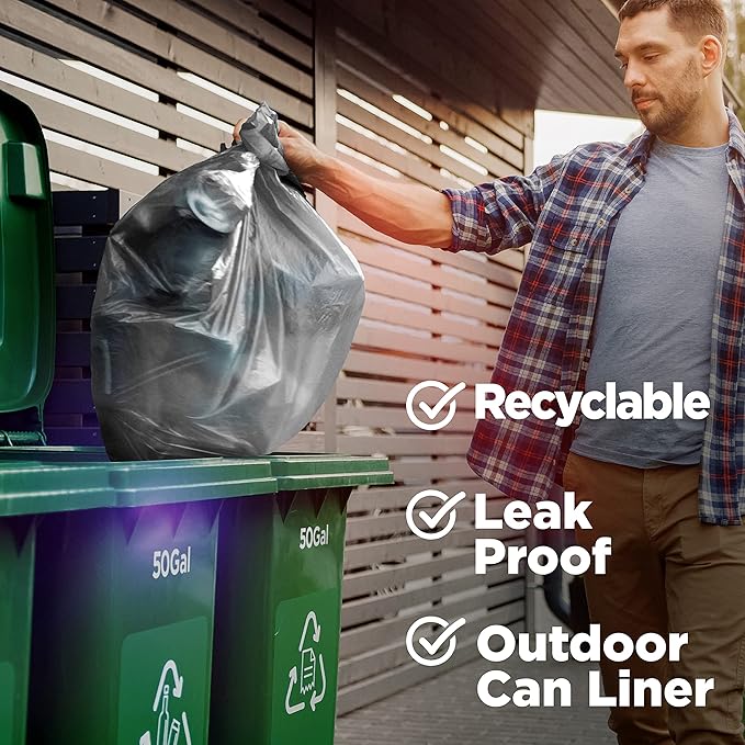 ToughBag 40-42 Gallon Trash Bags, 2.5 Mil Contractor Bags, Heavy Duty Large - Image 4