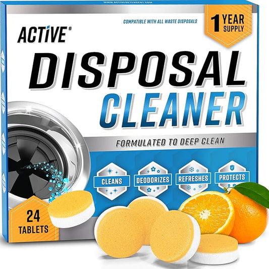 Garbage Disposal Cleaner Deodorizer Tablets by ACTIVE