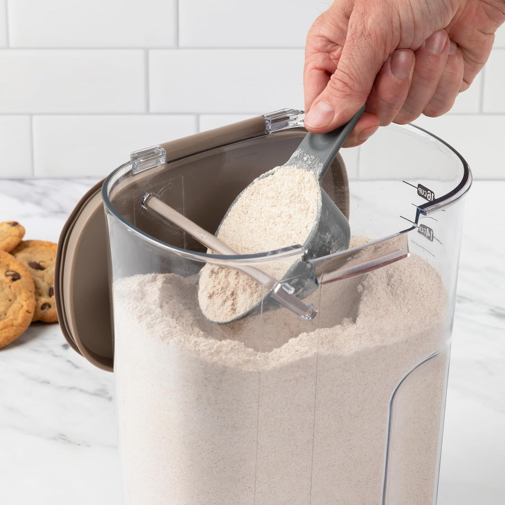 ProKeeper+ Airtight Food Storage Container Set – Clear Plastic Flour and Suga...