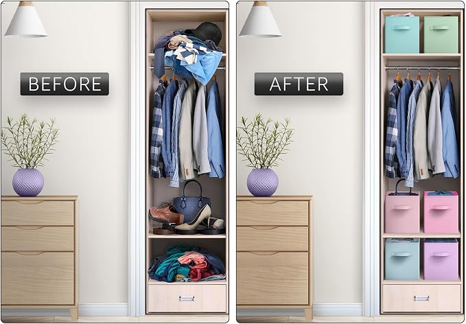 Sorbus Fabric Storage Cubes - Image 7