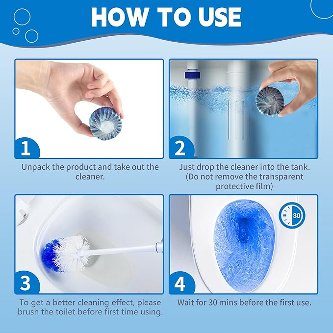 Toilet Bowl Cleaner Tablets, Automatic Toilet Tank Cleaner - Image 4