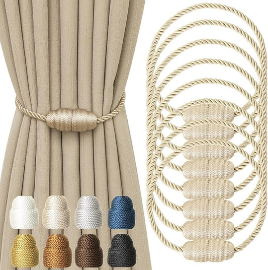 Magnetic Curtain Tiebacks Rope Curtain Tie Backs by CurtainTiebacks