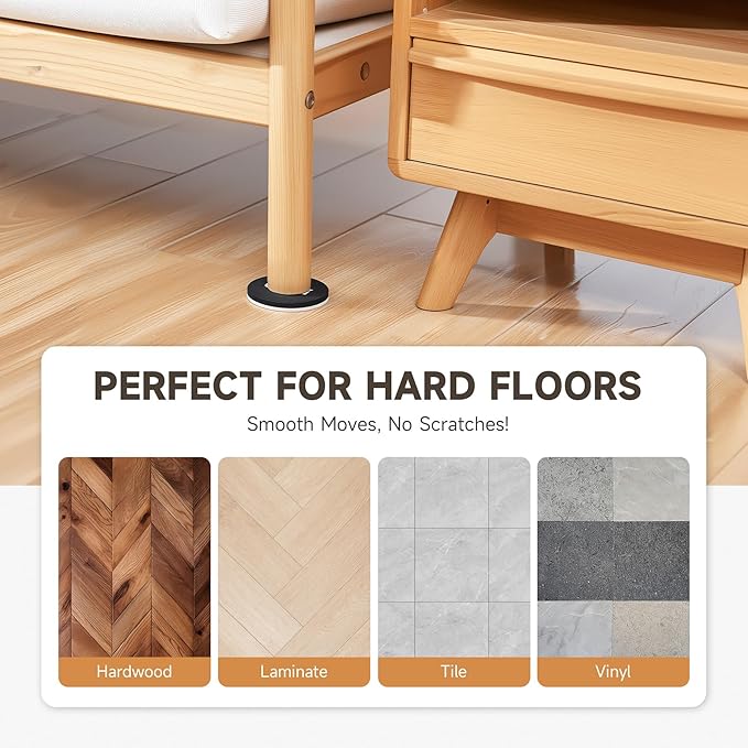 CO-Z 16pcs Felt Furniture Sliders - Image 3