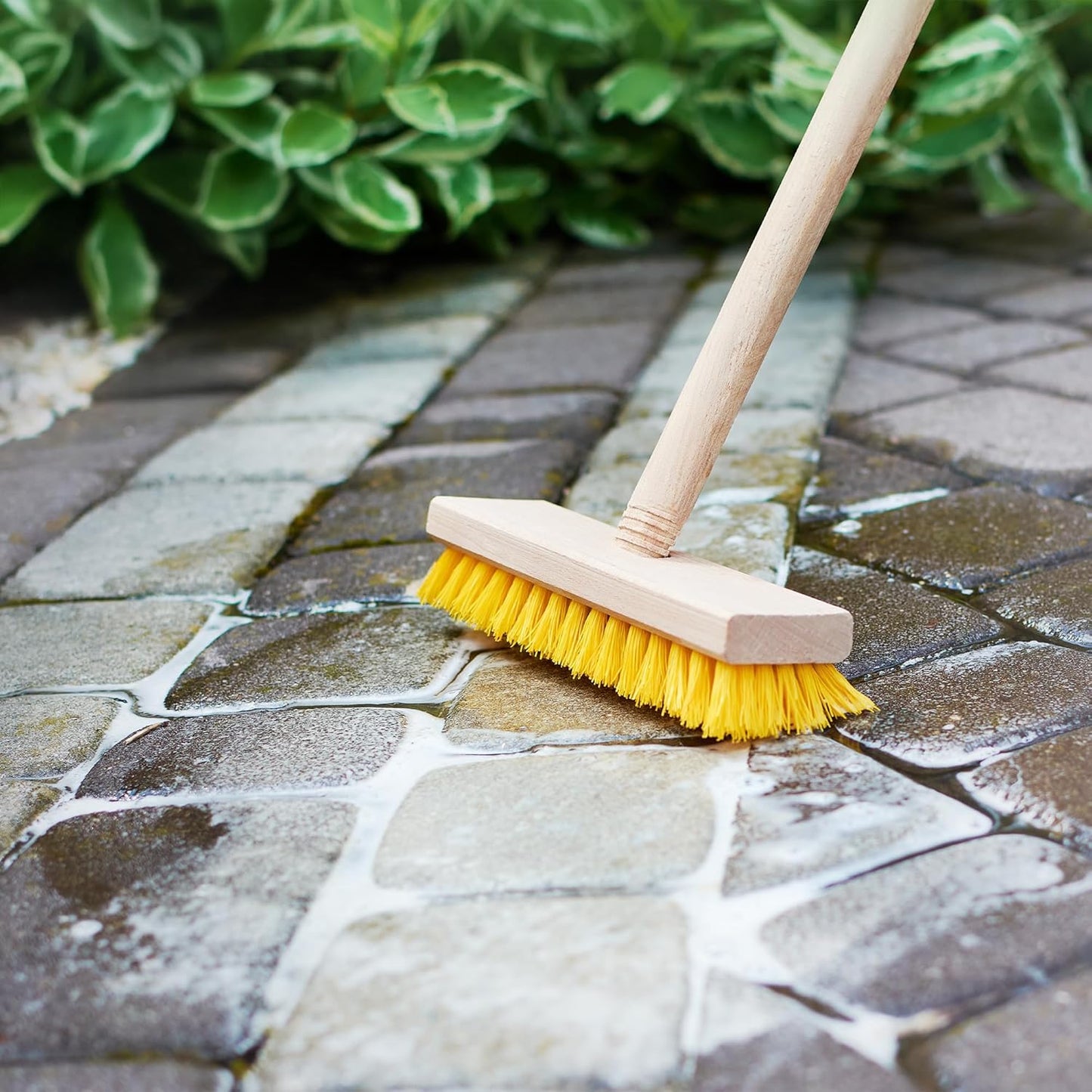 Deck Scrub Brush Head 7.87" - Heavy Duty Concrete & Wooden Deck Scrub Brush With Hard Nylon Bristles