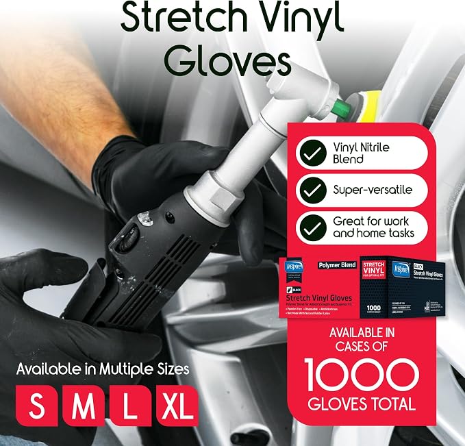 Inspire Black Nitrile Gloves | THE ORIGINAL Quality Black Gloves Disposable - Image 2