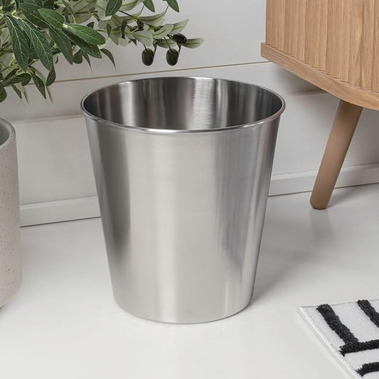 happimess HPM1113C Nolan Modern Classic Smooth Steel 2-Gallon Wastebasket - Image 2