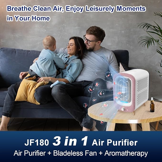 Jafanda Air Purifier for Home Bedroom 780sq ft, HEPA & Activated Carbon - Image 7