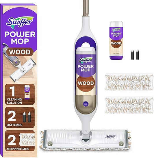 Swiffer Power Mop Wood, Hardwood Floor Cleaner by Swiffer