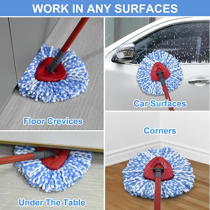 Spin Mop Replace Head, Mop Handle - Image 5