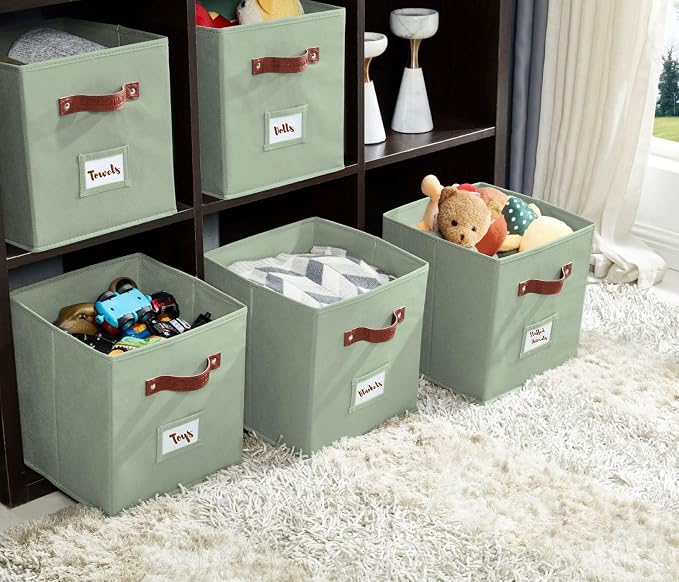 DECOMOMO Storage Cubes, Fabric Organizer Bins - Image 9