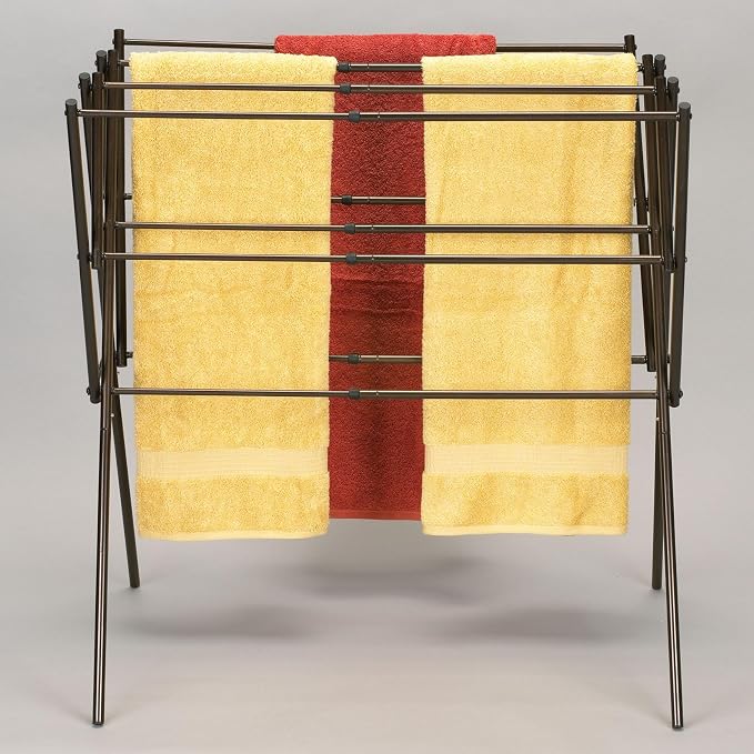 Household Essentials 5175 Collapsible Expandable Metal Clothes Drying Rack