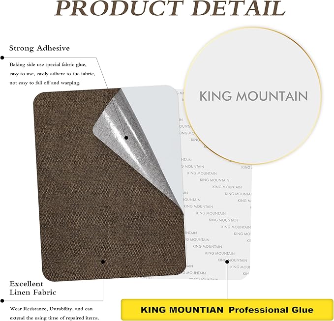 Fine Linen Repair Patches, Self-Adhesive Linen Fabric Patches, 8X11 inch Extra - Image 2