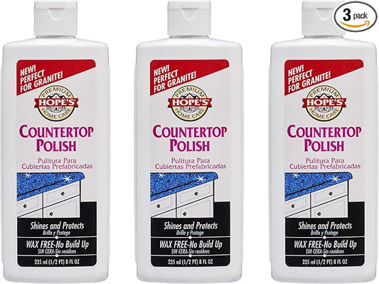 HOPE'S Countertop Restoration Polish, Streak-Free Kitchen Counter Cleaner by Hopes