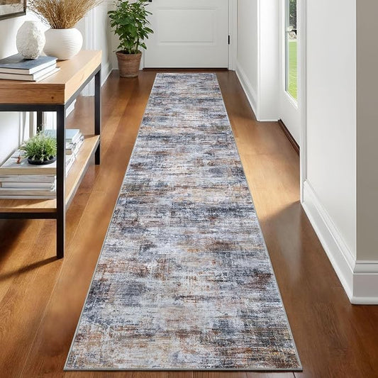 IOHOUZE Abstract Runner Rug 2x12 Ft Washable Runners by iOhouze