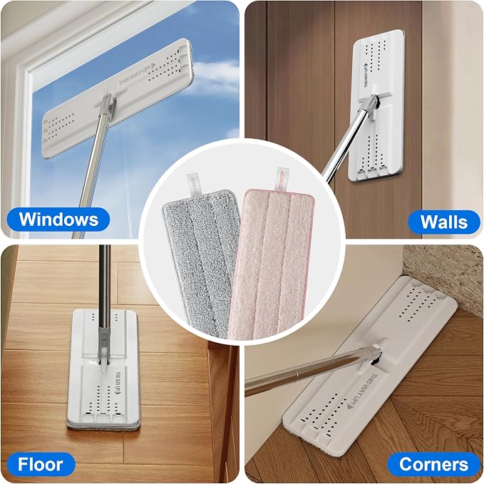 JOYMOOP Mop Replacement Pads, Reusable Microfiber Mop Pads - Image 6