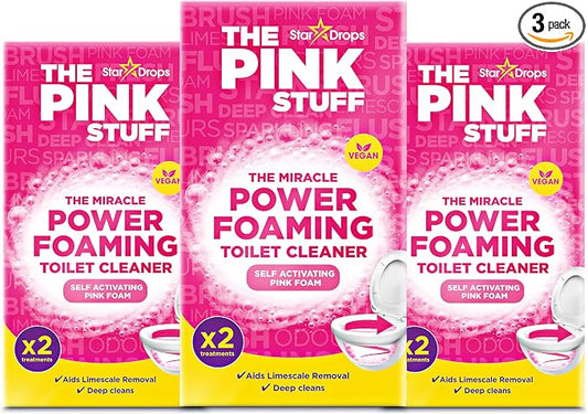 Stardrops The Pink Stuff Miracle Power Foaming Toilet Cleaner – Self-Activating by ThePinkStuff
