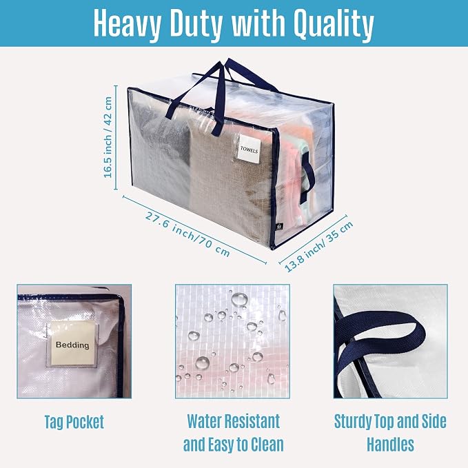 VENO 8 Pack Moving and Storage Bags, Heavy Duty, Alternative to Moving Boxes - Image 3
