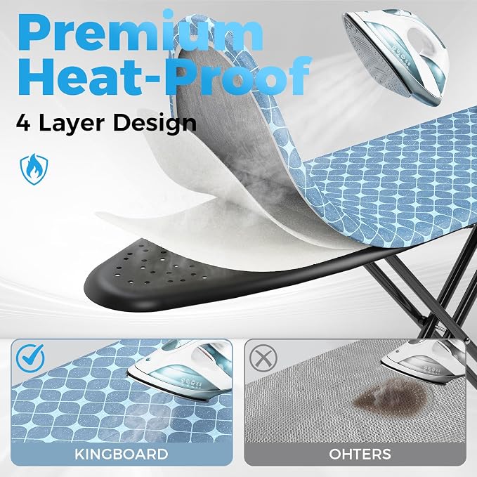 KINGBOARD Ironing Board, Compact Iron Board - Image 4