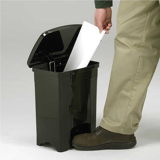 Safco Step On Plastic Trash Can - Image 2