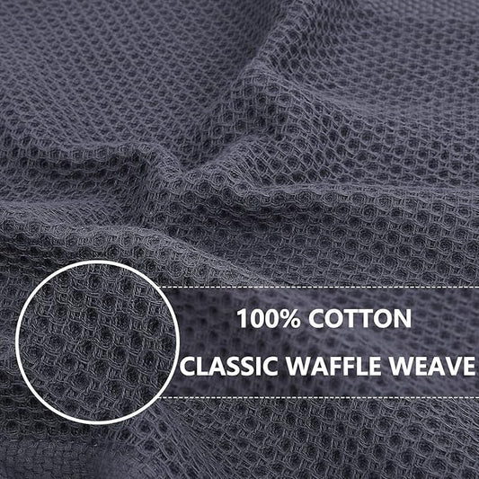 Homaxy 100% Cotton Waffle Weave Kitchen Dish Towels, Ultra Soft Absorbent Quick - Image 2