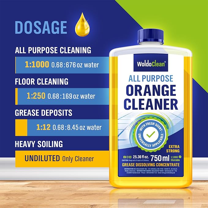 WoldoClean Orange Oil Cleaner Concentrated 25.36 fl oz - Image 7