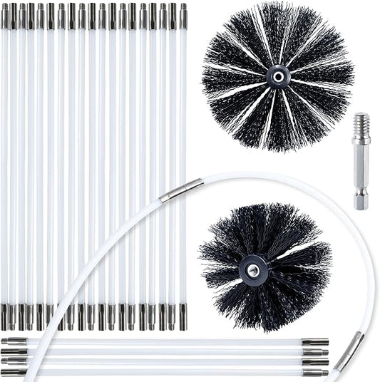 HOKLNUSE Dryer Vent Cleaner Kit Chimney Sweep Cleaning Tools Pellet Stove by HOKLNUSE