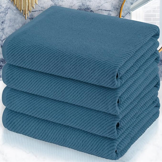 VOOVA & MOVAS Bath Towels Set of 4, Large 30" x 56" by VOOVAMOVAS