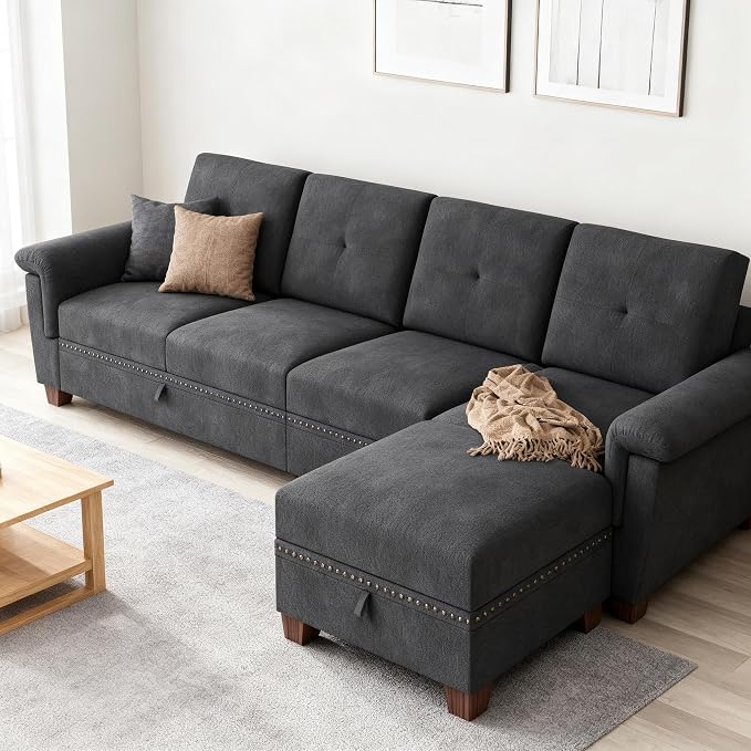 JAMFLY 108" Modular Sectional Sofa by JAMFLY