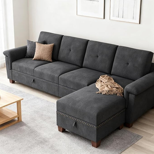 JAMFLY 108" Modular Sectional Sofa by JAMFLY