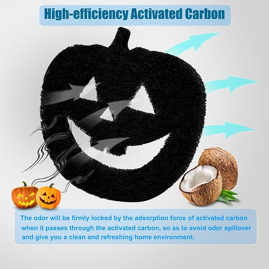 6-Pack Universal Trash Can Odor Absorbing Filters, Activated Charcoal Deodorizer - Image 2