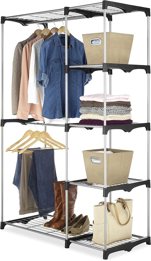 Whitmor Modern Industrial Wardrobe by Whitmor