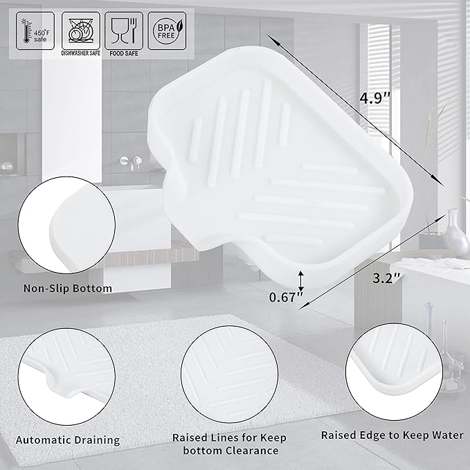 Silicone Bathroom Soap Dishes - Image 2